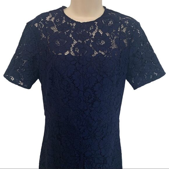 LOVER Oasis Fitted Dress In Navy - Picture 2 of 11